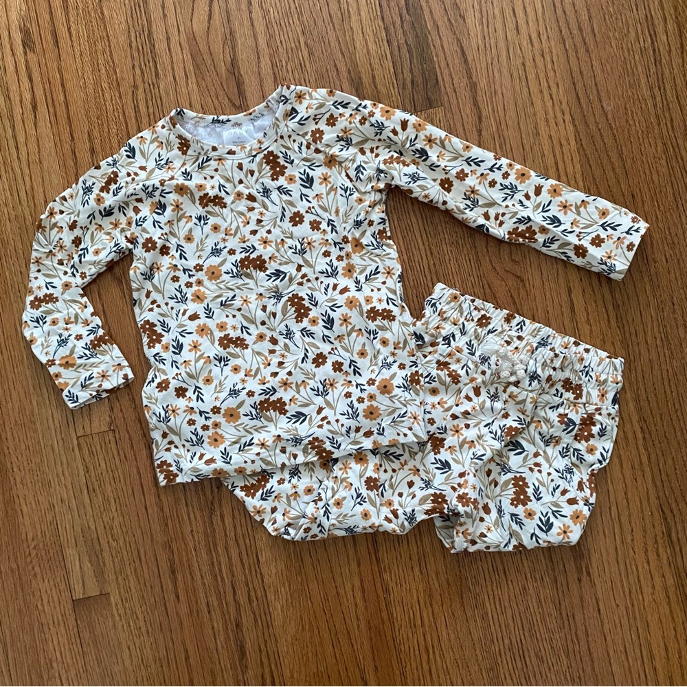 Mebie Baby Harvest Floral Two Piece Pocket Set